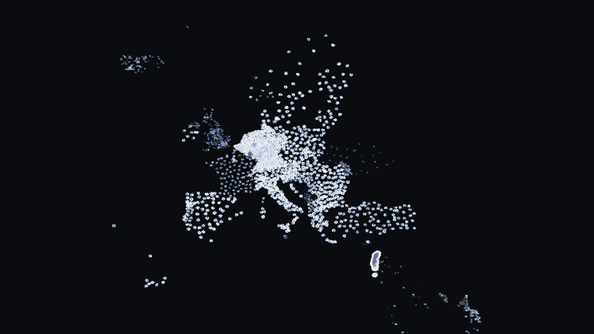 The Living Atlas: every record in our database, drawn as light